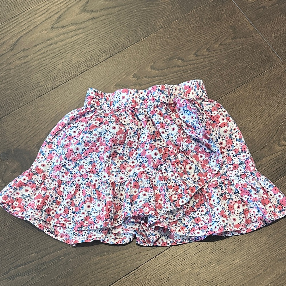 Floral Ruffle Kids Skirt